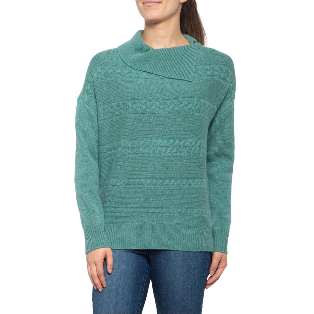 Rachel Zoe Split Neck Cashmere Sweater